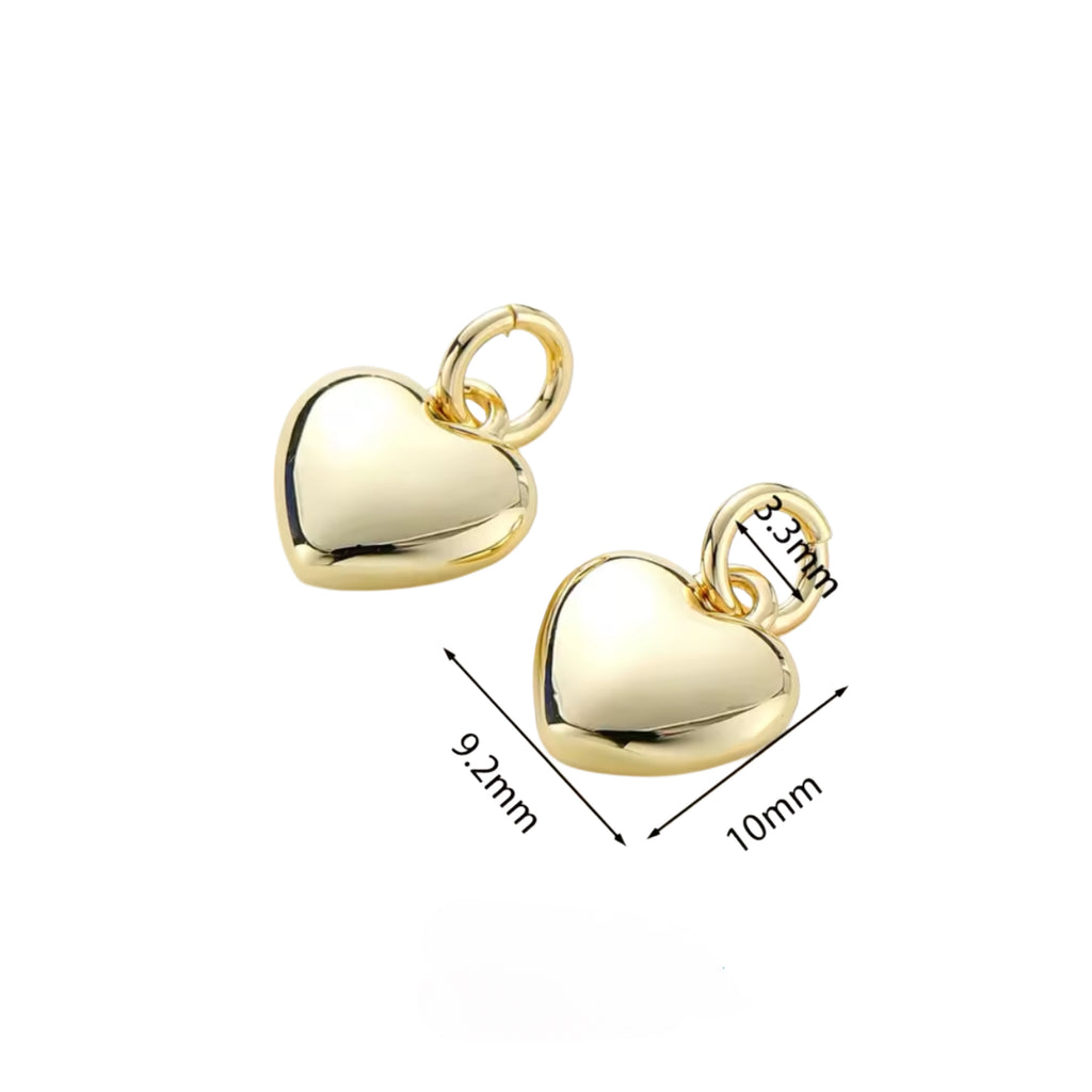 8 CM Plain Pin For Ladies With Fashion Charms - Gold