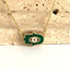 Enamel Mini Hamsa Pendant Necklace - Gold