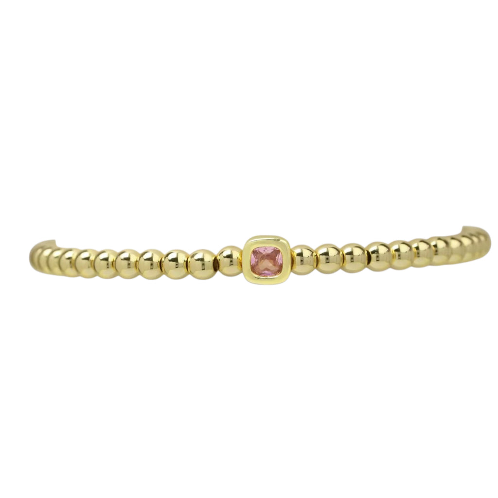 18K Gold Plated Birthstone Bracelet