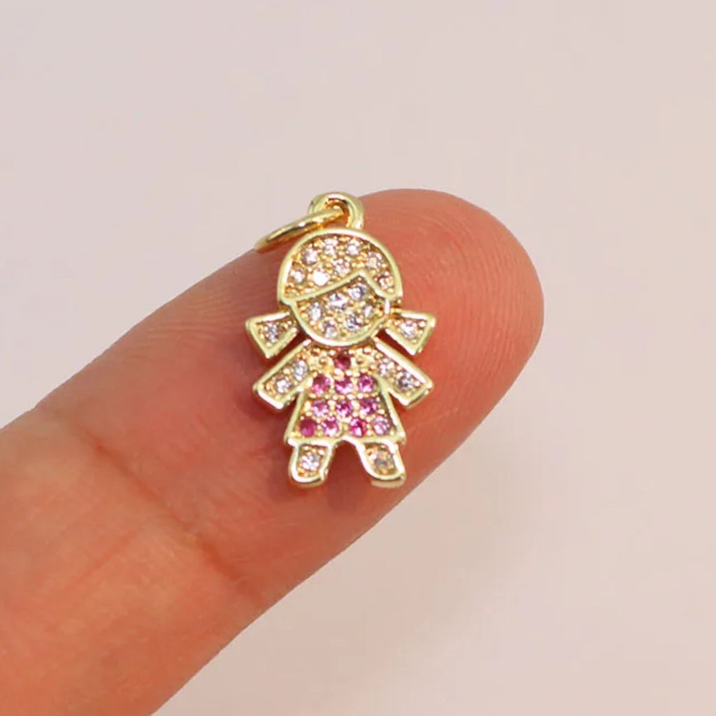 6.7 CM CZ Pink Evil Eye Pin With Jewish David Star