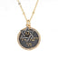 18k Gold Plated Am Yisrael Chai/ David Star Pendants Necklace