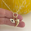 CZ Evil Eye & Horn Charms Necklace - Gold