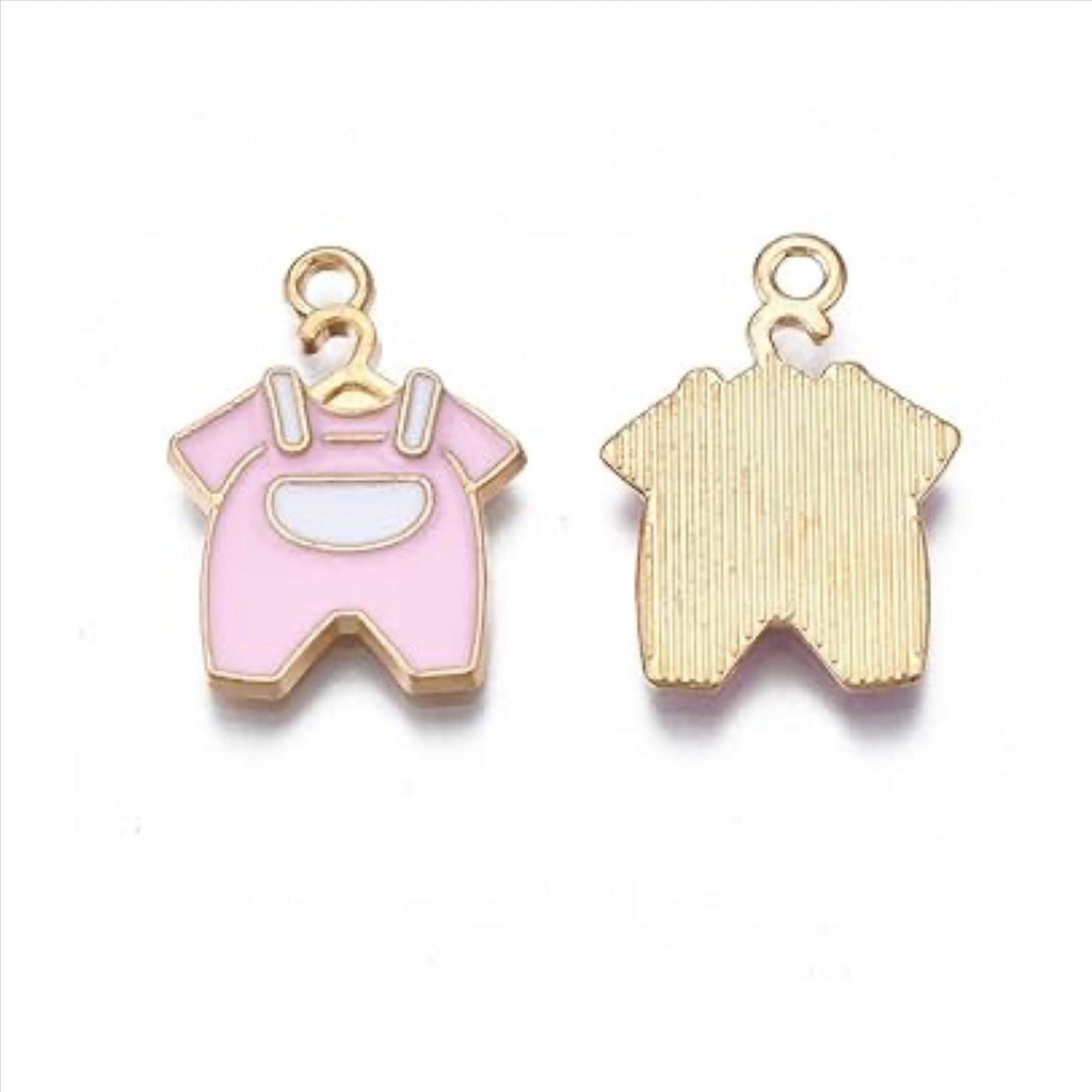 8 CM Plain Pin For Babies with Unicorn Charm - Gold