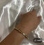 18K Gold Plated Belt Design CZ Bangle Bracelet