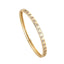 Stackable CZ Bangle Bracelet - 18K Gold Plated