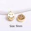 Happy Face Charm - Gold