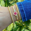 Stainless Steel Enamel Clover Set (Bracelet & Earrings) - Gold