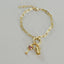 Coffee Now, Wine Later Charms Bracelet- Gold