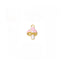 8 CM Plain Pin For Babies with Unicorn Charm - Gold