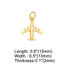 Plain Charm - Gold