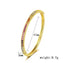 Kids Size Multicolor CZ Bangle Bracelet - Gold and Silver