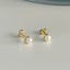 Bridesmaid Mini Pearl Stud Earrings - Gold