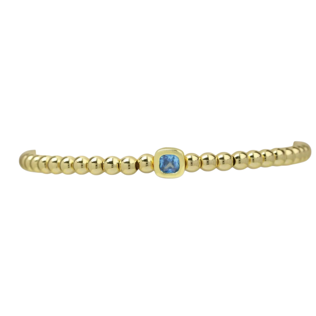 18K Gold Plated Birthstone Bracelet