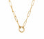 Personalized Initial/Genuine Azabache Charms Necklace - Gold