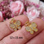 CZ Butterfly Charm - Gold