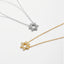 Small CZ David Star Pendant Necklace - Gold or Silver