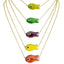 Ceramic Fish Charm Necklace