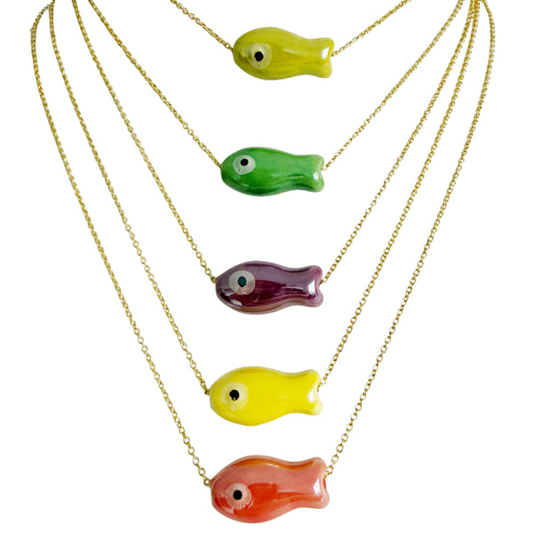 fish lure necklace Ceramic Charm Green Style:20 lb Looking Back on the newarrival_20220908 Now on our versatile