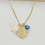 Sunlit Pearl Protection Necklace - Gold