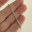 Sterling Silver 1.5 MM Multicolor Tennis Choker Necklace - Gold