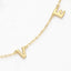 LOVE Necklace with CZ David Star - Gold