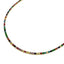 Sterling Silver 1.5 MM Multicolor Tennis Choker Necklace - Gold