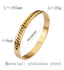 Men & Women 18K Gold Plated Inlaid Chain Bangle Bracelet.