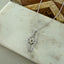 Sterling Silver CZ Israel Map Necklace - Gold and Silver