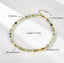 Beaded Gemstone Choker Butterfly Necklace - 14K Gold Plated