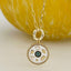 Lucky Pendant Paperclip Chain Necklace - Gold