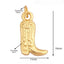 Cowboy Boot Charm - Gold