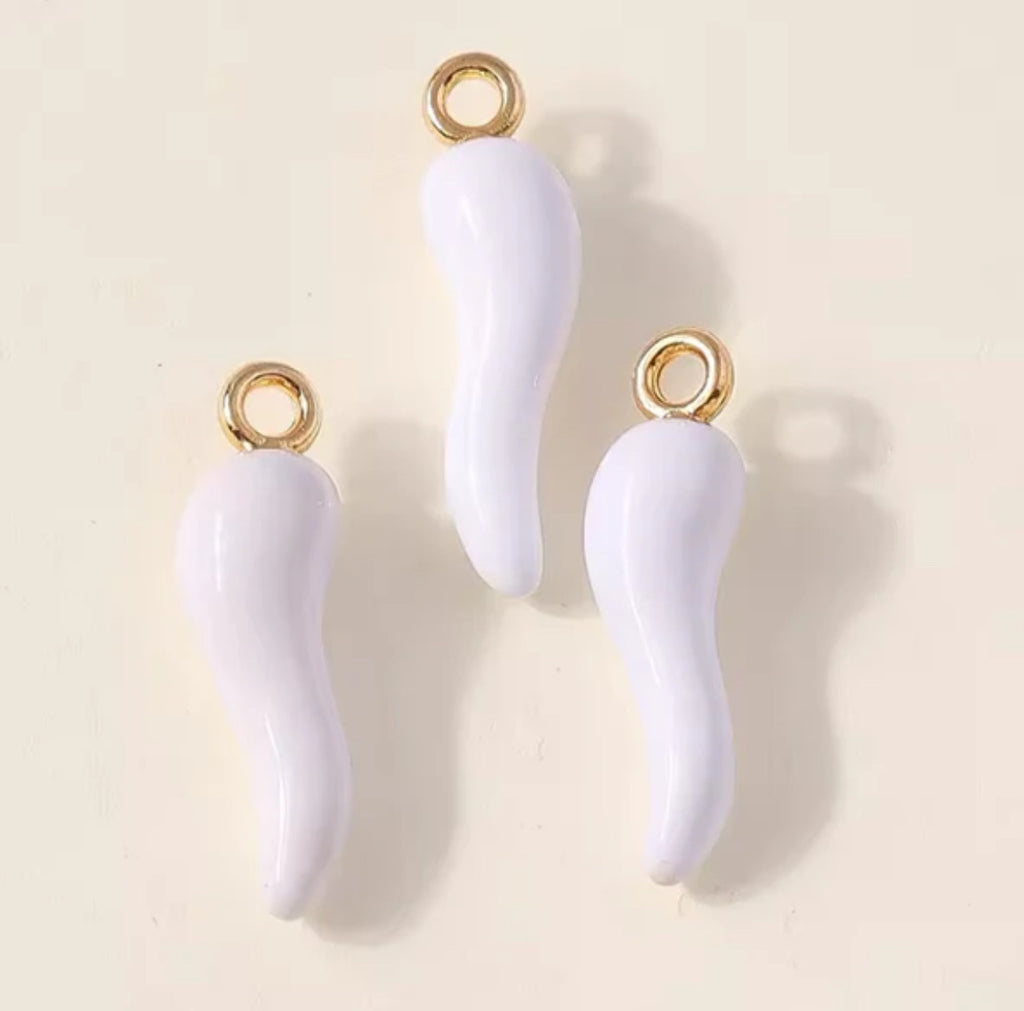 8 CM Personalized Pearl Pin With White Charms For Ladies - Gold