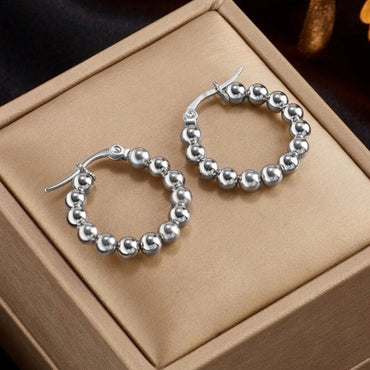Four Leaf Clover Titanium Steel Bangle Bracelet - Gold and Silver – Balara  Jewelry