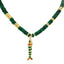 Lucky Fish Gemstone Necklace - Gold