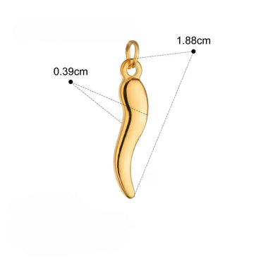 Cornicello Horn Charm - Gold