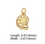 CZ Snail Charm - Gold