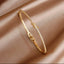CZ Delicate Bangle Bracelet -Gold