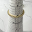 CZ Charm Stretch 5 mm Beaded Bracelet - 14k Gold Plated