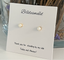 Bridesmaid Mini Pearl Stud Earrings - Gold