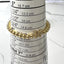 CZ Butterfly Stretch 5 mm Beaded Bracelet - 14k Gold Plated