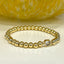 CZ Heart Stretch 5 mm Beaded Bracelet - 14k Gold Plated