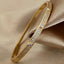 CZ Pave Bangle Bracelet - Gold or Silver