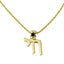 Blue Star Chai Necklace - Gold