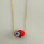Ceramic Hamsa Necklace - Gold