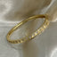 Stackable CZ Bangle Bracelet - 18K Gold Plated