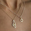 CZ Small Star of David Charm Necklace - Gold