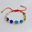 18k Gold Plated Glass Evil Eyes Beads Bracelet