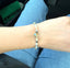 4 mm Natural Stone Evil Eye Bracelet