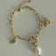 Guardian Angel Charm Bracelet with Pearl and Mini CZ Clover - Gold