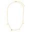 LOVE Necklace with CZ David Star - Gold